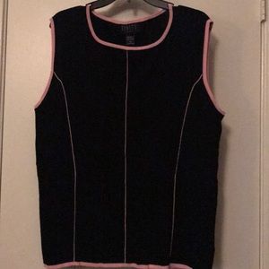 Pink and Black Blouse